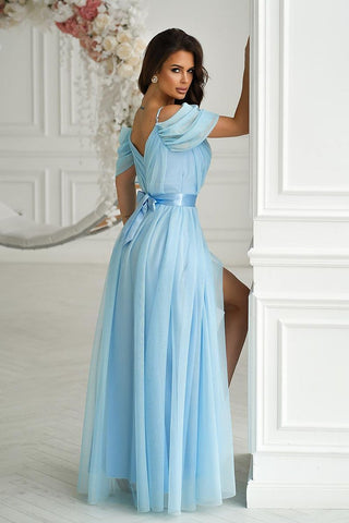 Abendkleid Bicotone